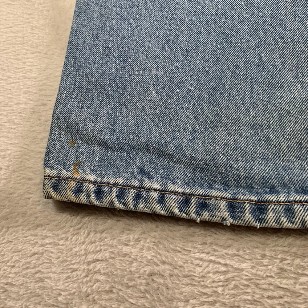 Vintage Levis 550 Jeans Mens 35x30 Blue‎ Light Wash Relaxed Fit Tapered Red Tab